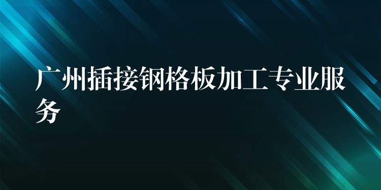 广州插接钢格板加工专业服务 广州插接钢格板加工专业服务